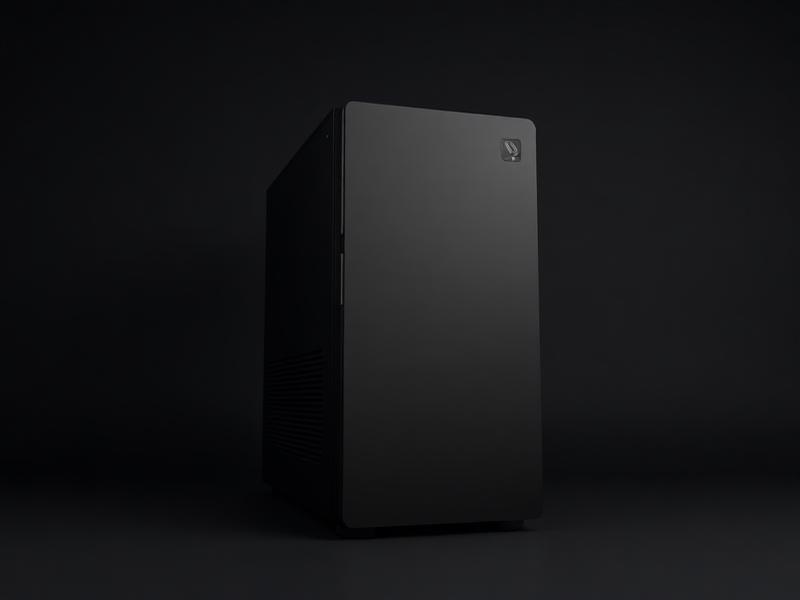 Qora korpusli zamonaviy desktop kompyuter